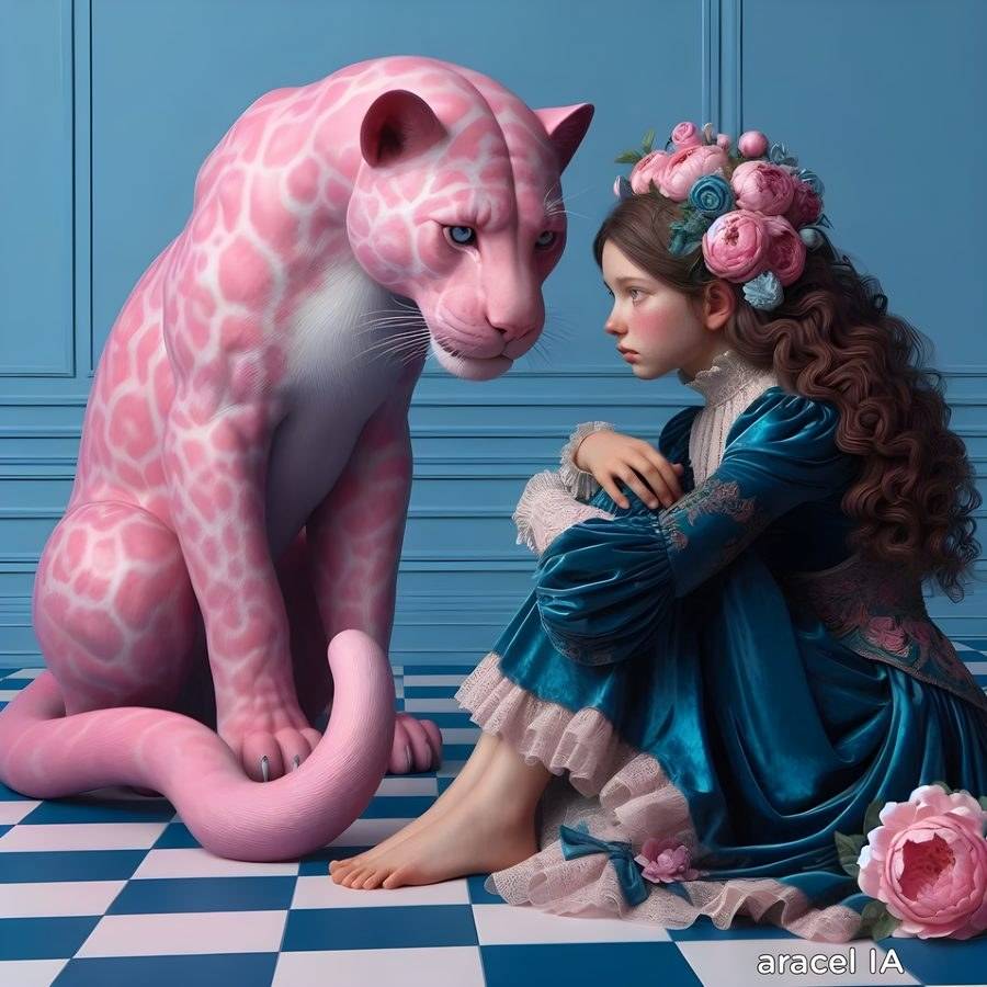 Cuéntame, digital art by Araceli Carrión — Magical and Fantastic Realism
