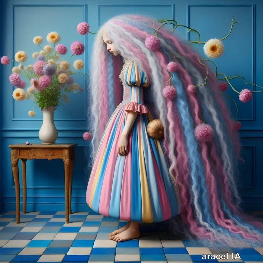 Primavera I, digital art by Araceli Carrión — Magical and Fantastic Realism